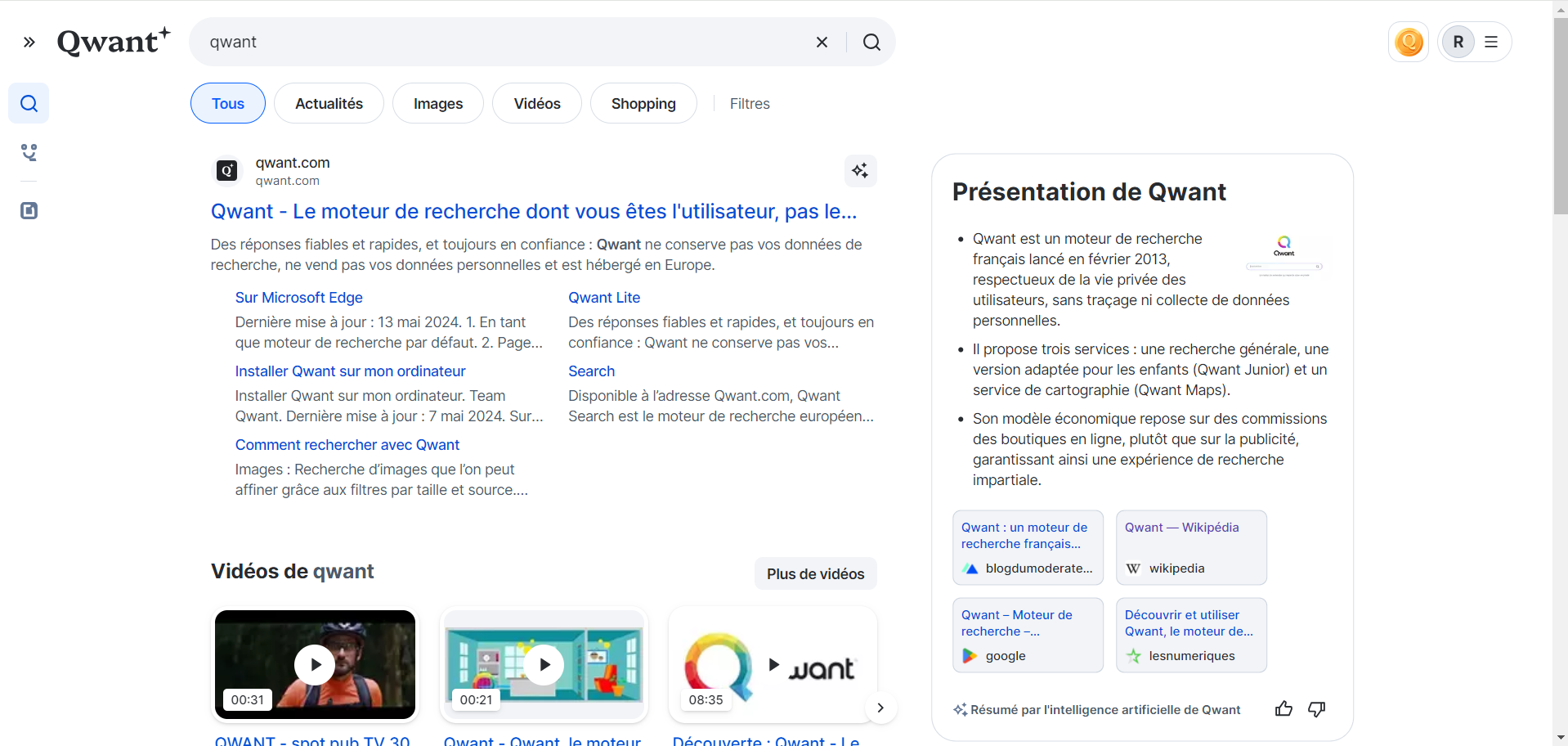 Imagem de referência de Qwant, descrito nos dados abertos como motor de busca europeu com foco em privacidade