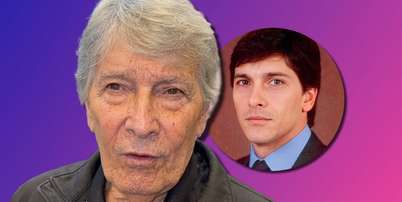 Juan Ferrara atualmente, aos 82 anos, e na d&eacute;cada de 1980, no auge de sua fama de gal&atilde; Foto: Reprodu&ccedil;&otilde;es