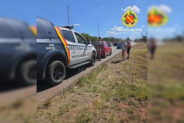 Motorista que dirigia em zigue-zague é detido pela PMDF e recusa bafômetro