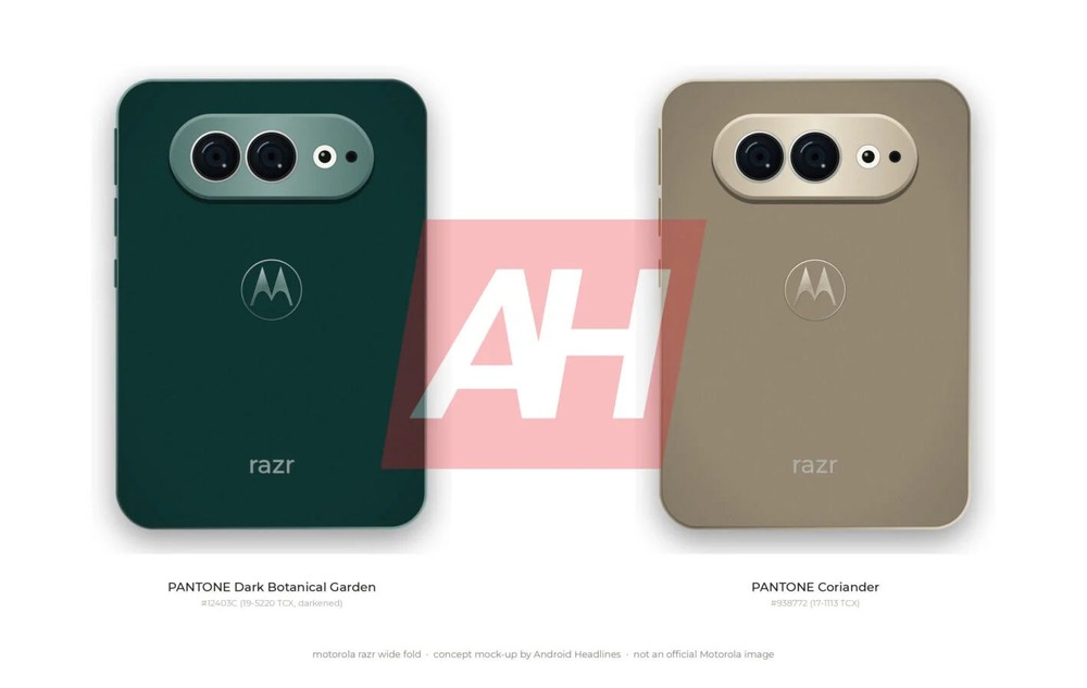 Verde-escuro e bege devem ser as cores da Pantone disponíveis — Foto: Reprodução/Android Healines