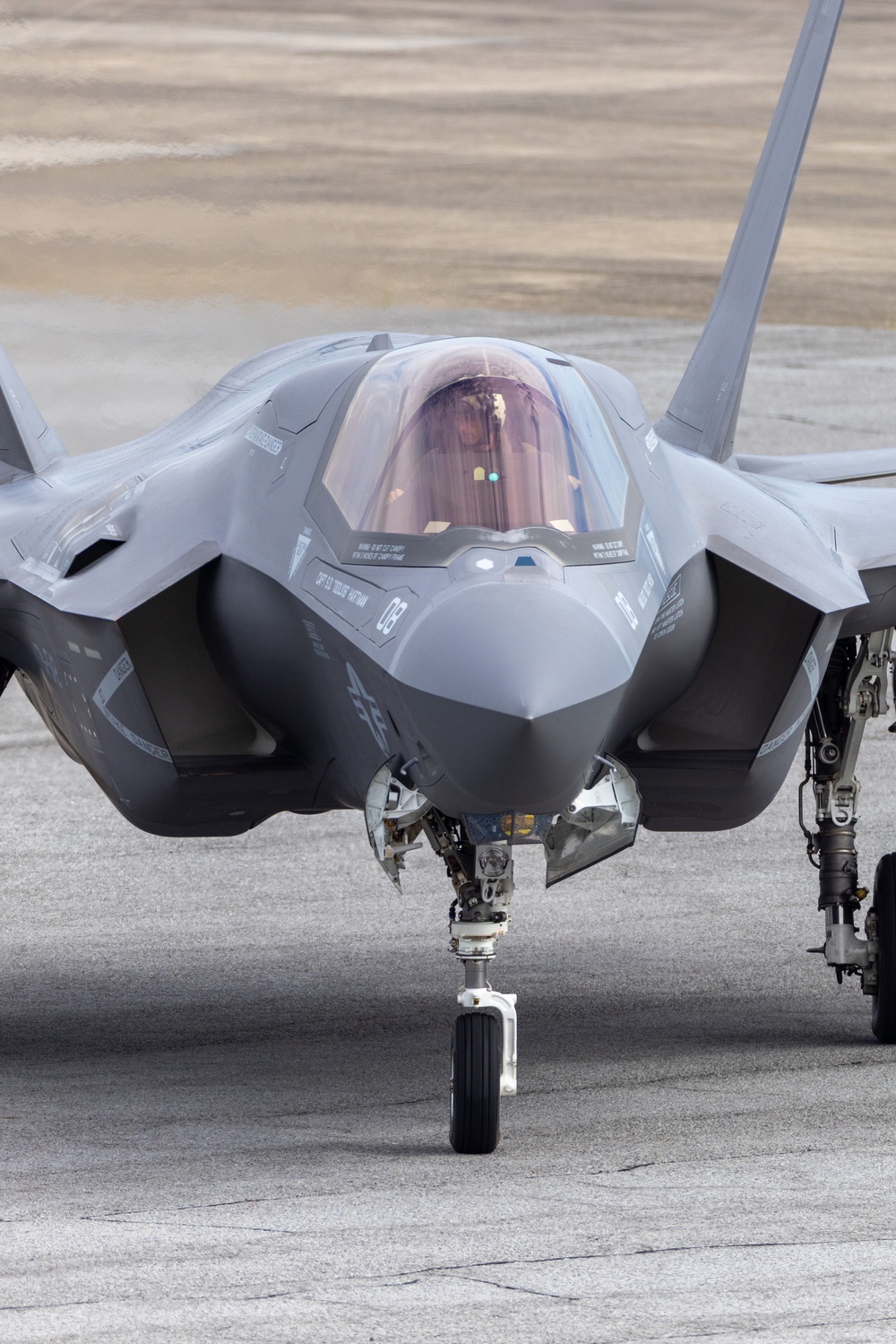 Imagem relacionada à notícia: Esquadrão de Ataque de Combate Marinho 542 Retorna de implantação histórica com F- 35 B Relâmpago II