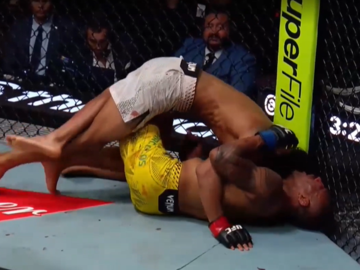 Lutador brasileiro cai desacordado em luta do UFC, sai de maca e fica internado em hospital nos EUA