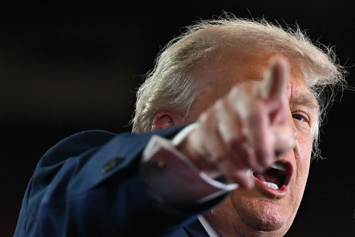 Presidente dos Estados Unidos, Donald Trump durante coletiva - Metropoles