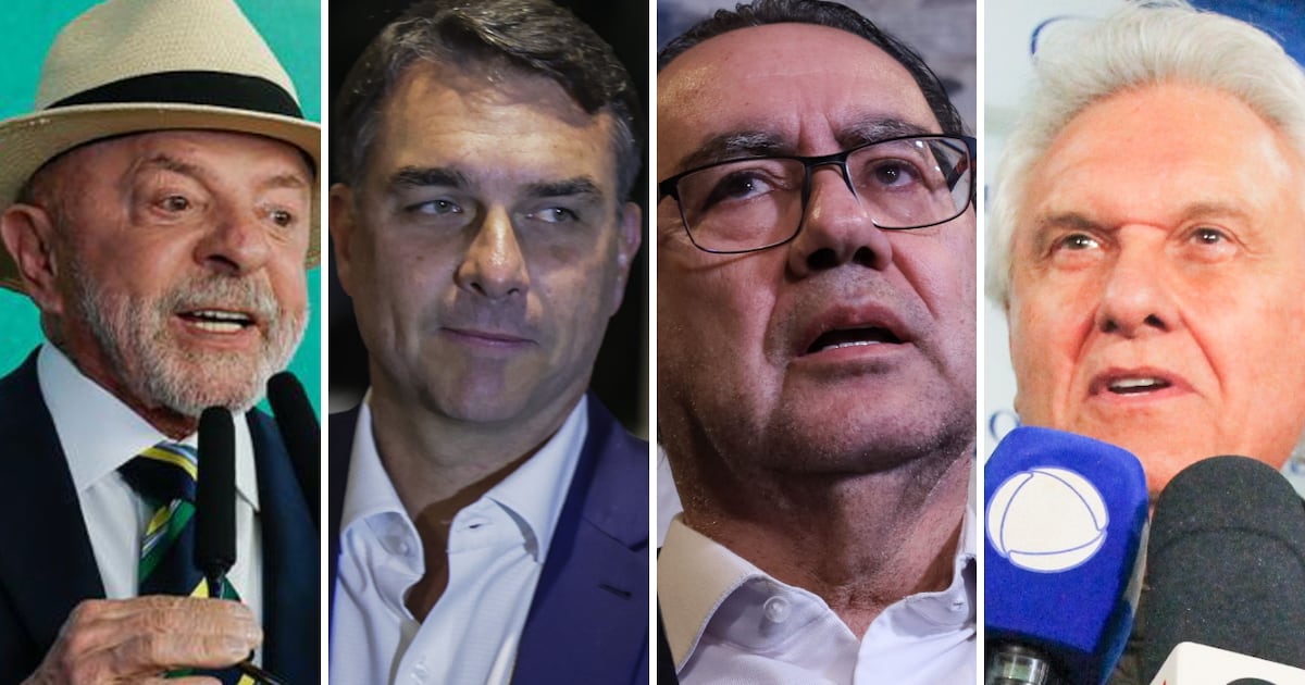 No 1º turno, Lula tem 37% dos votos totais; Flávio, 33%; Cury, 6%; Caiado, 4%, aponta Quaest