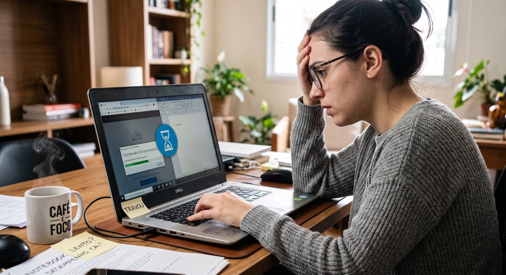 Notebook lento: entenda como resolver. — Foto: Reprodução/Fernando Sousa(Gemini)