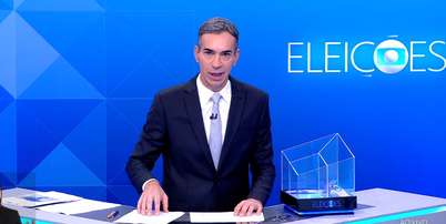 Aos 55 anos, C&eacute;sar Tralli estreia como mediador do mais importante debate presidencial da televis&atilde;o brasileira Foto: Reprodu&ccedil;&atilde;o/TV