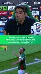 Abel Ferreira celebra quarta final de Libertadores no comando do Palmeiras
