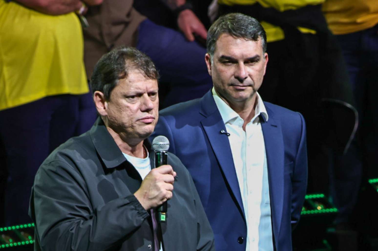 Tarcisio de Freitas e Flávio Bolsonaro