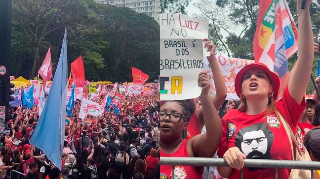 Com gritos de 'sem anistia', apoiadores de Lula ocupam Avenida Paulista; veja imagens