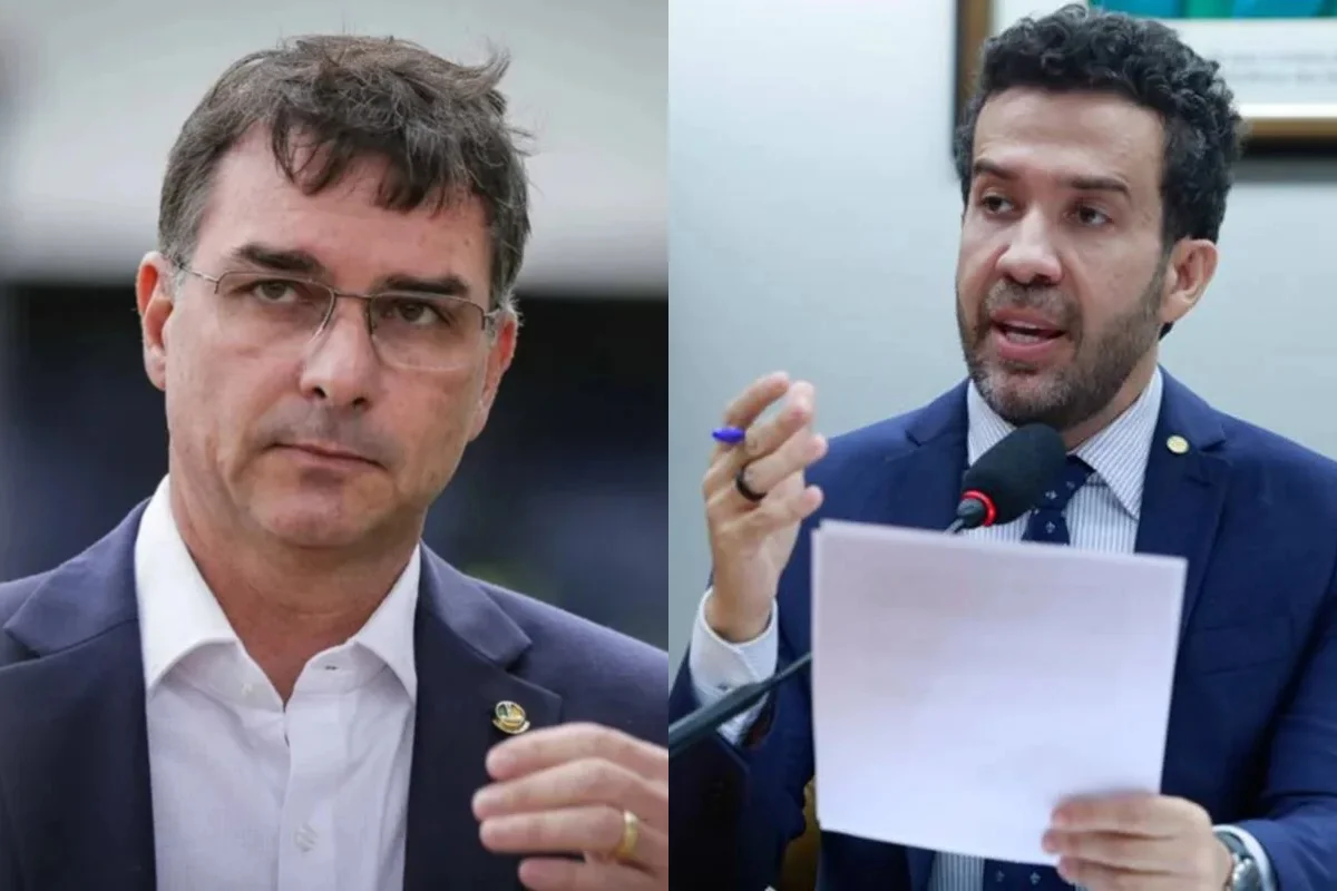 Imagem colorida, Flávio faz queixa ao STF contra Janones por injuria e pede R$ 200 mil - Metrópoles