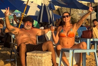 Luana Piovani compartilha momentos de lazer em praia e exibe registros do pôr do sol