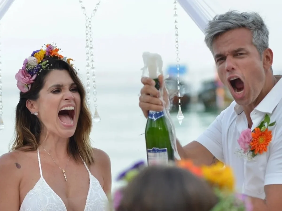 Otaviano Costa resgata renovação de votos com Flávia Alessandra. Veja fotos