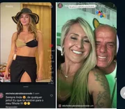Mãe de Chumbinho elogia Paolla Oliveira em publicação no Instagram